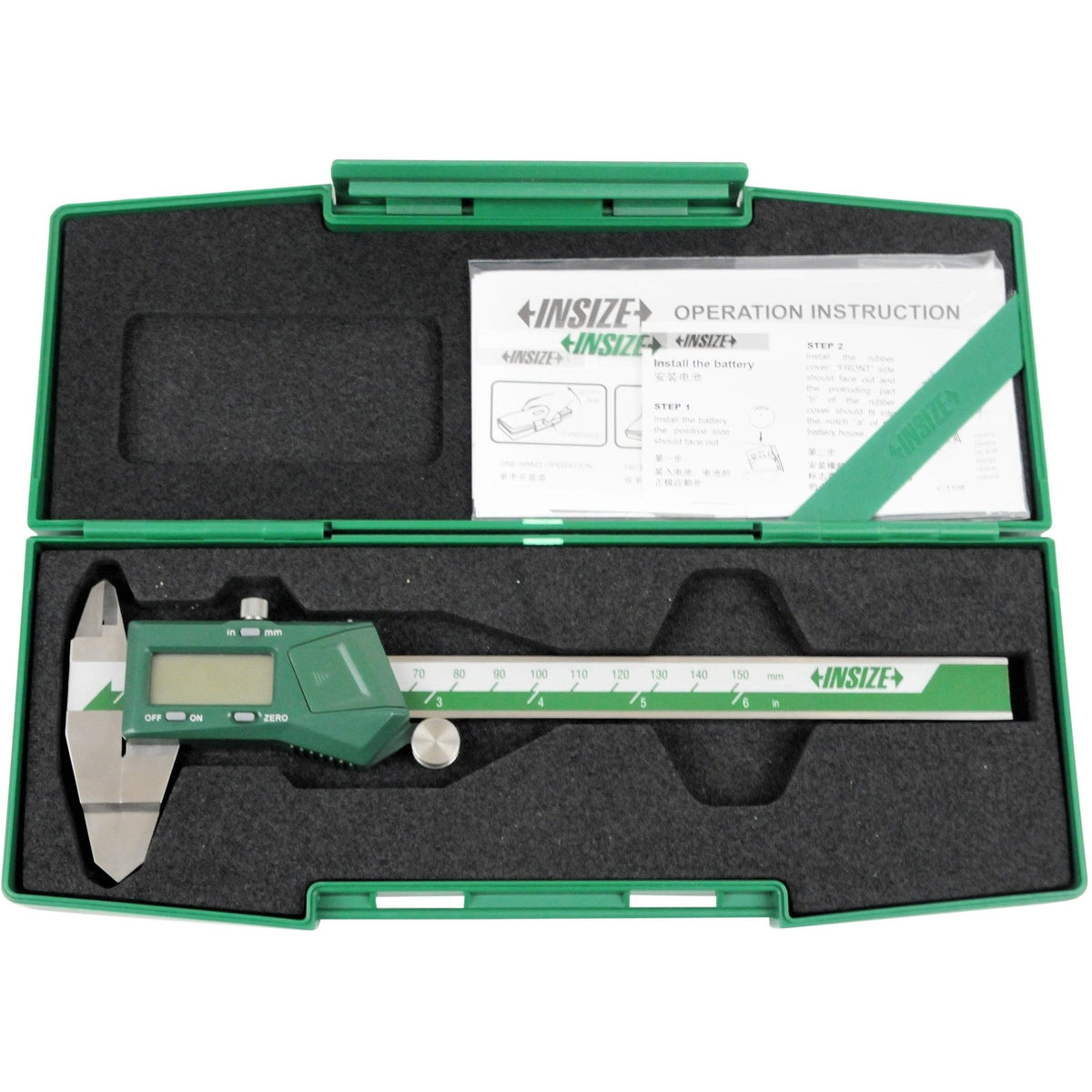 Insize Digital Blade Caliper 0-150mm / 0-6" Range Series 1188-150A - Twin Eagle Imports