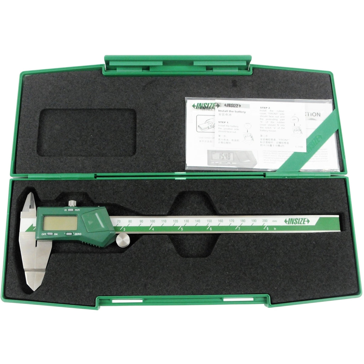 Insize Digital Blade Caliper 0-200mm / 0-8" Range Series 1188-200A - Twin Eagle Imports