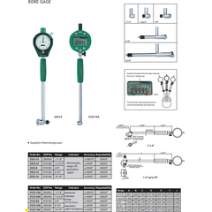 Insize Digital Bore Gauge 10-16" Range Series 2123-16A - Twin Eagle Imports