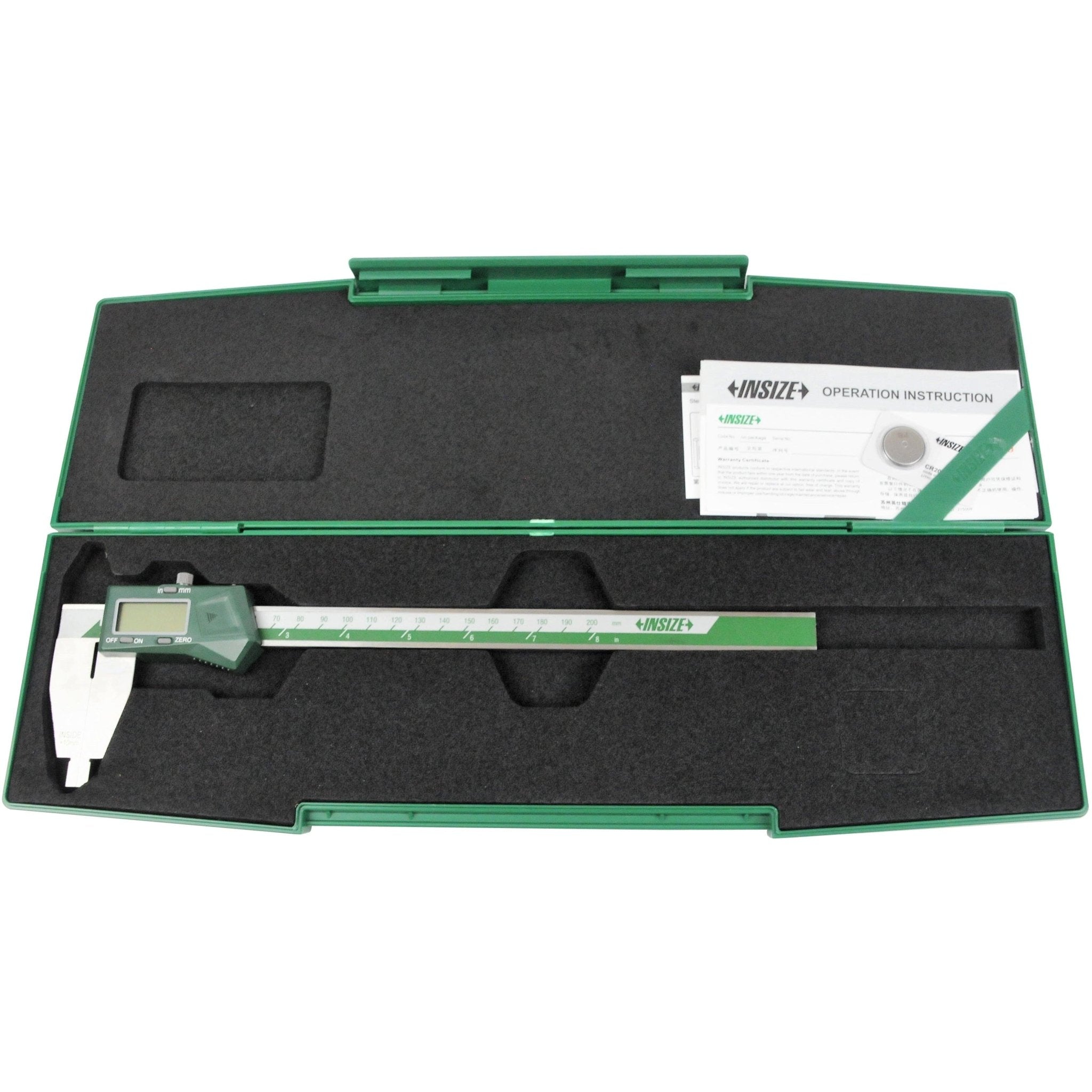 Insize Digital Caliper 0-200mm/0-8" Range Series 1170-200 - Twin Eagle Imports