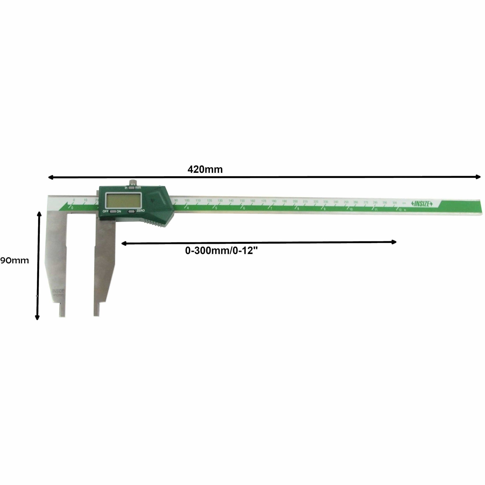 Insize Digital Caliper 0-300mm/0-12" Range Series 1170-300 - Twin Eagle Imports