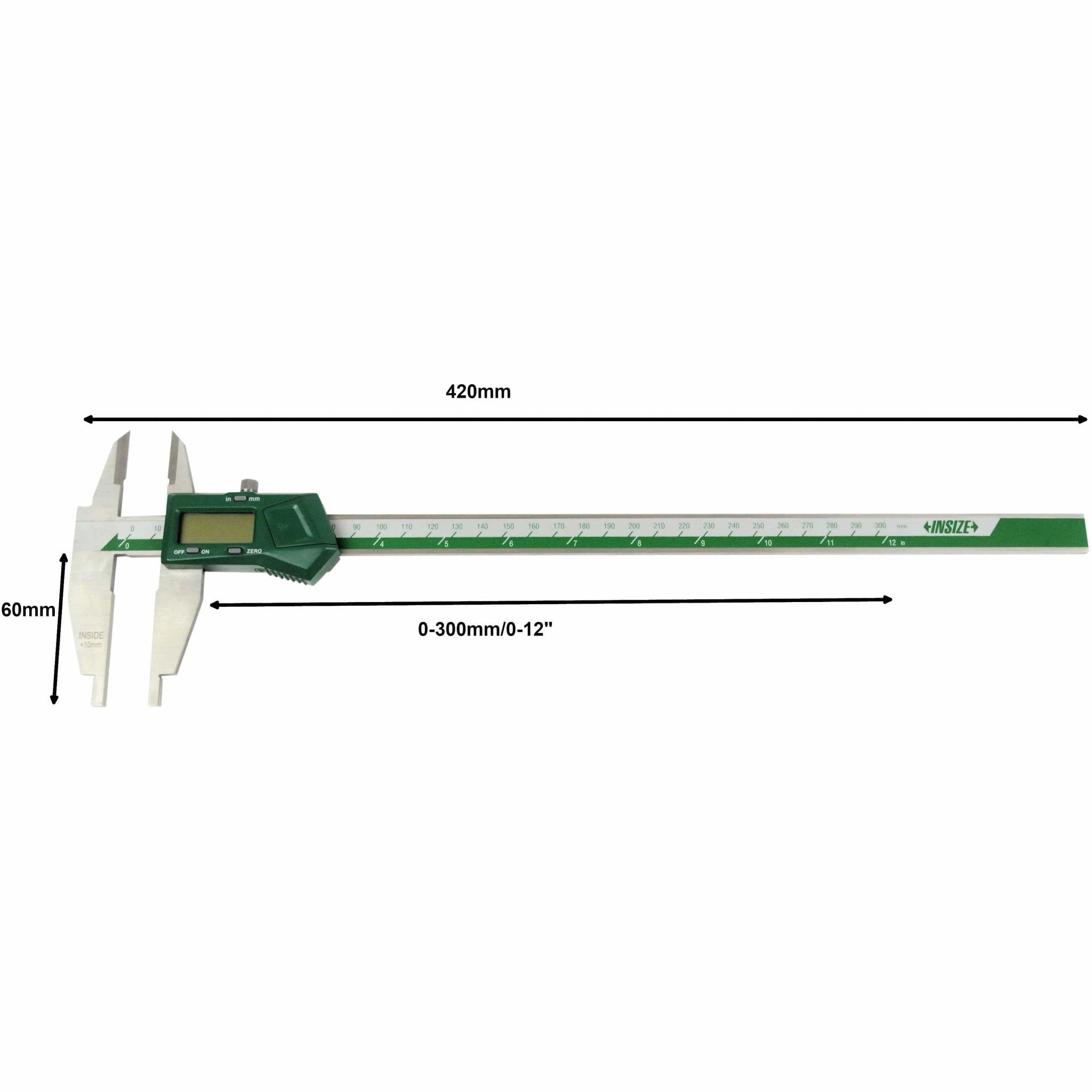 Insize Digital Caliper 0-300mm/0-12" Range Series 1171-306 - Twin Eagle Imports