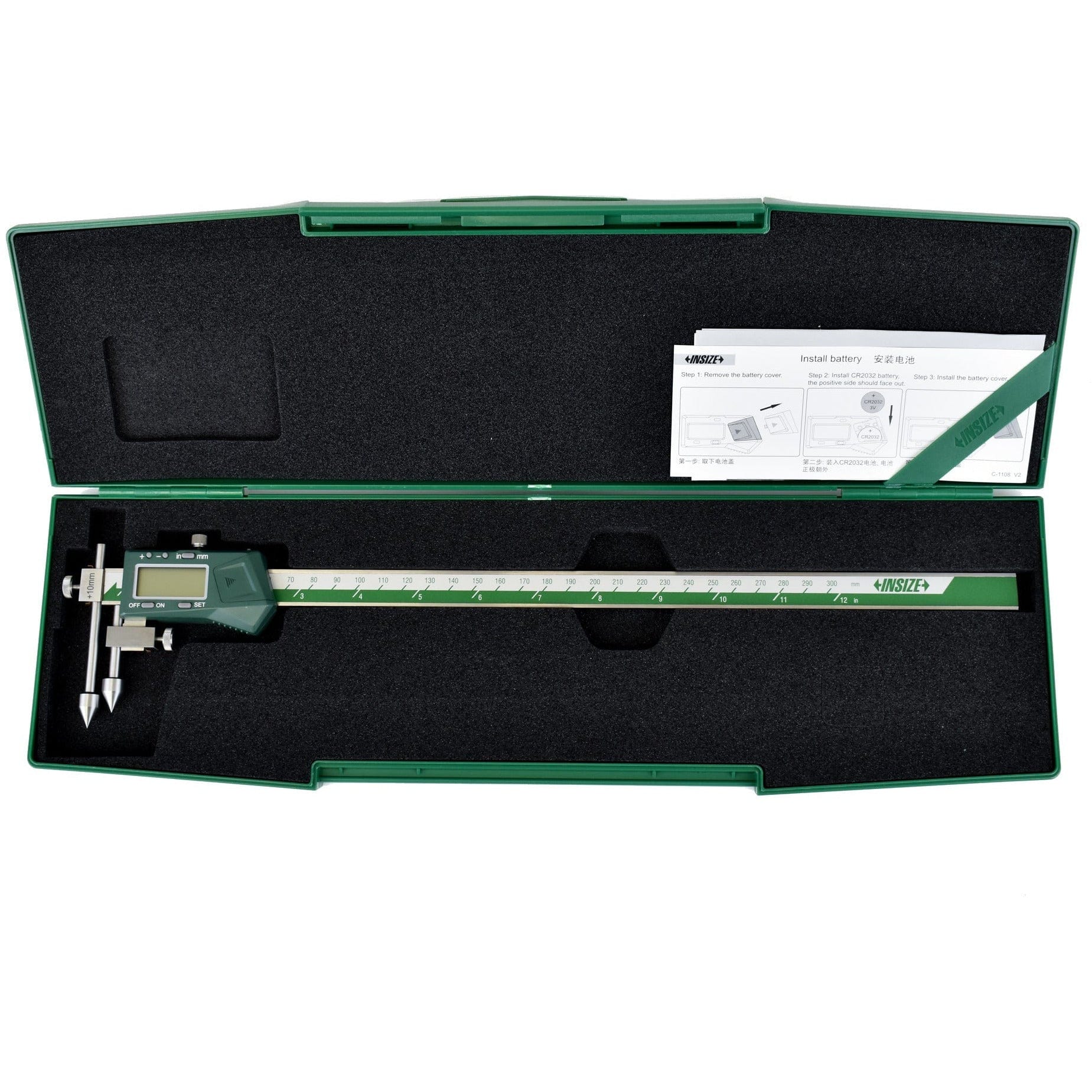 Insize Digital Offset Caliper 10-300mm Range Series 1192-300A - Twin Eagle Imports