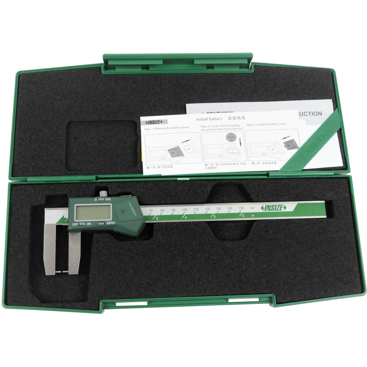 Insize Digital Outside Point Caliper 0-150mm/0-6" Range Series 1185-150A - Twin Eagle Imports