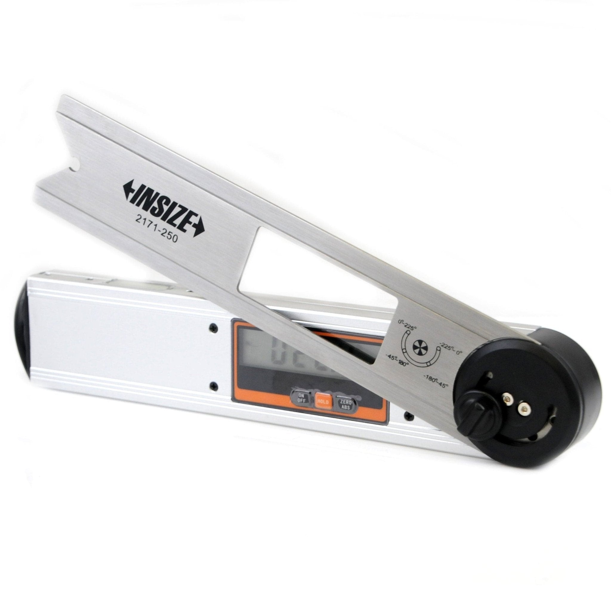 Insize Digital Protractor 250mm 0-360° Range Series 2171-250 - Twin Eagle Imports