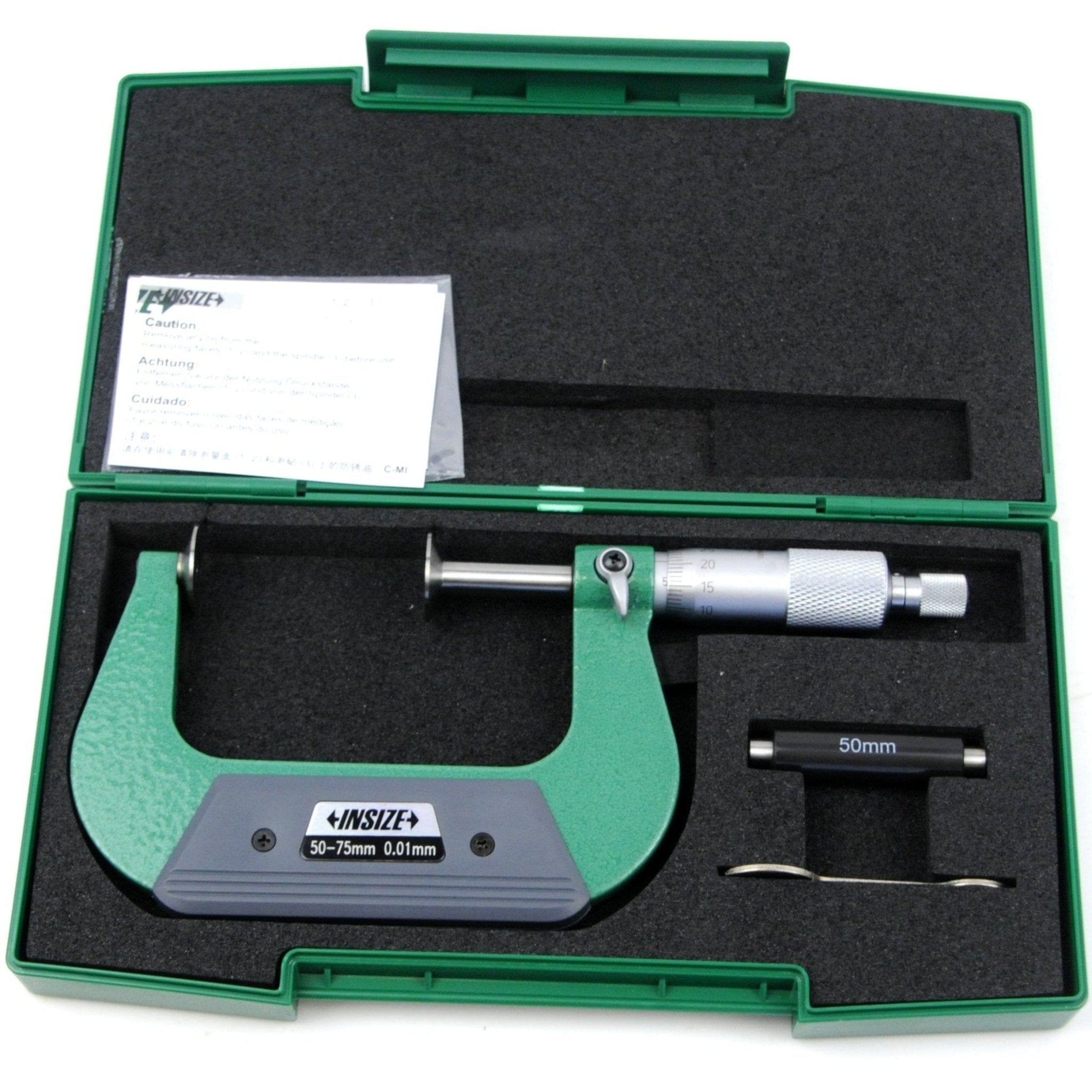 Insize Disc Micrometer 50-75mm Range Series 3282-75 - Twin Eagle Imports