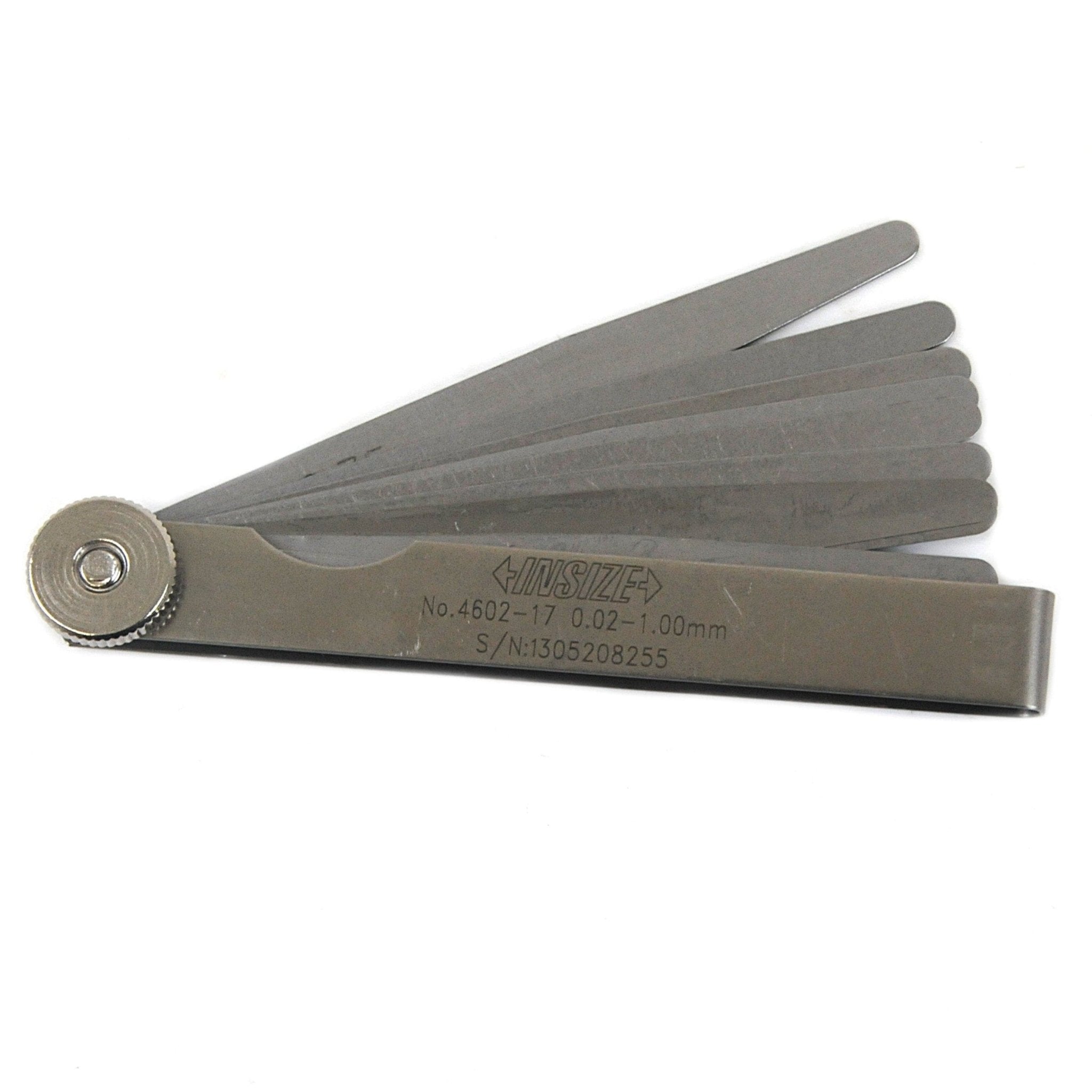 Insize Feeler Gauge 17pc Set 0.02-1mm Range Set 4602-17 - Twin Eagle Imports