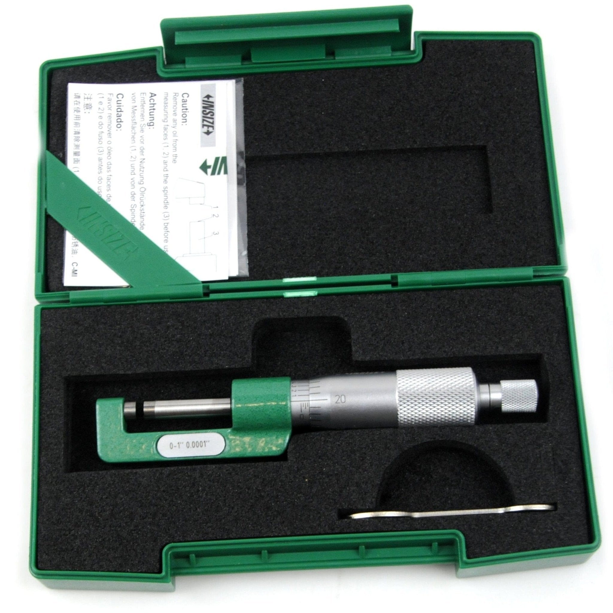 Insize Hub Micrometer 0-1" Range Series 3292-1 - Twin Eagle Imports