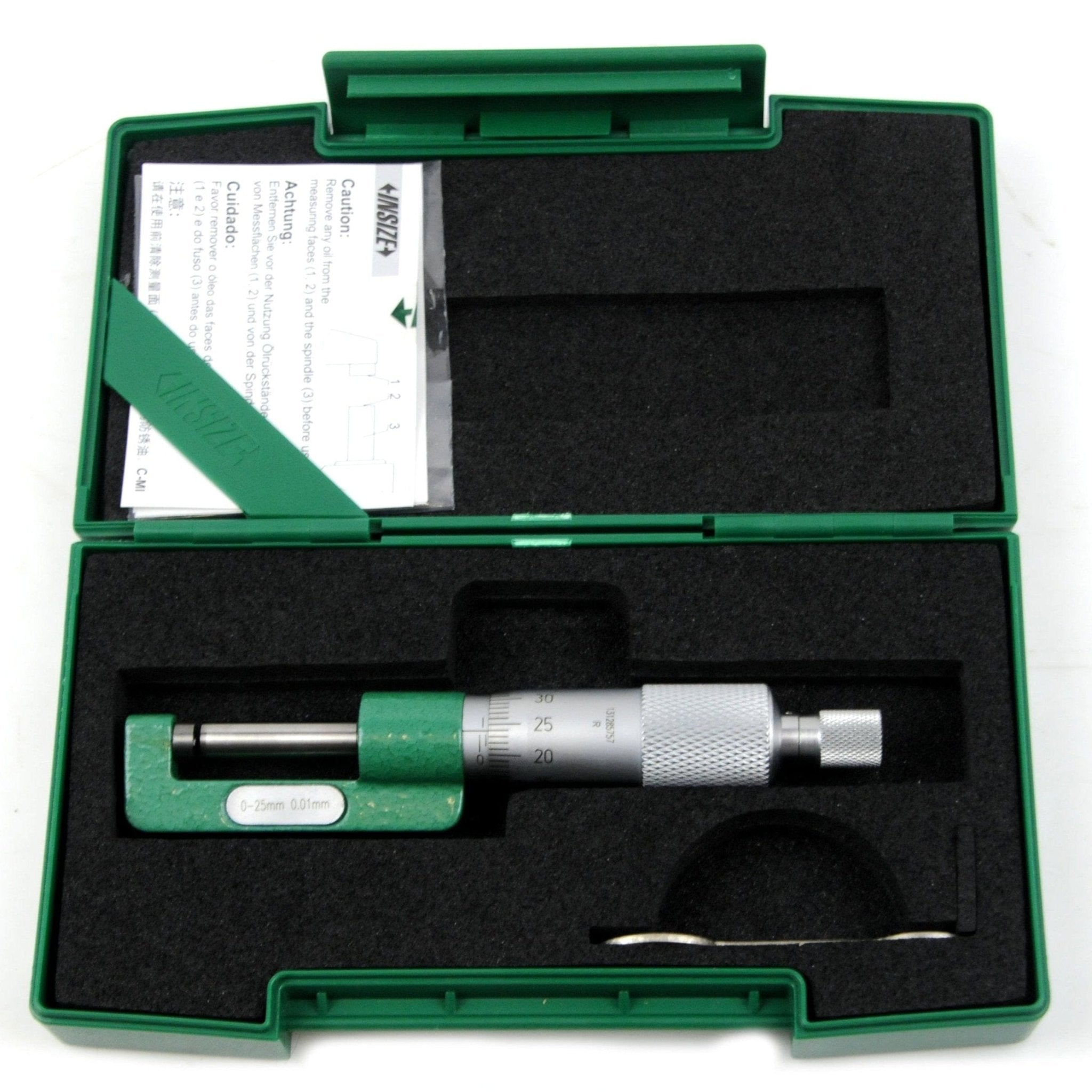 Insize Hub Micrometer 0-25mm Range Series 3292-25 - Twin Eagle Imports