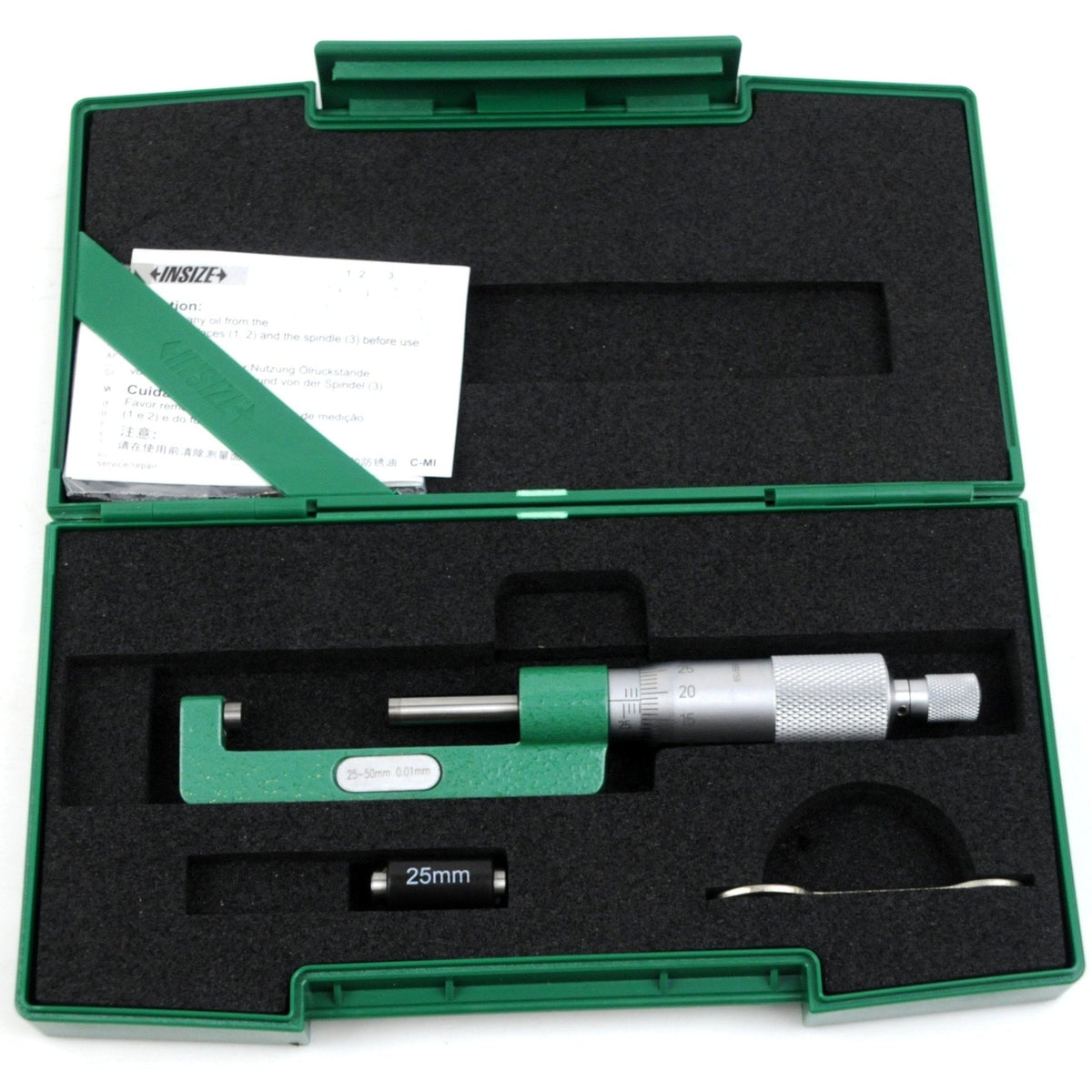 Insize Hub Micrometer 25-50mm Range Series 3292-50 - Twin Eagle Imports
