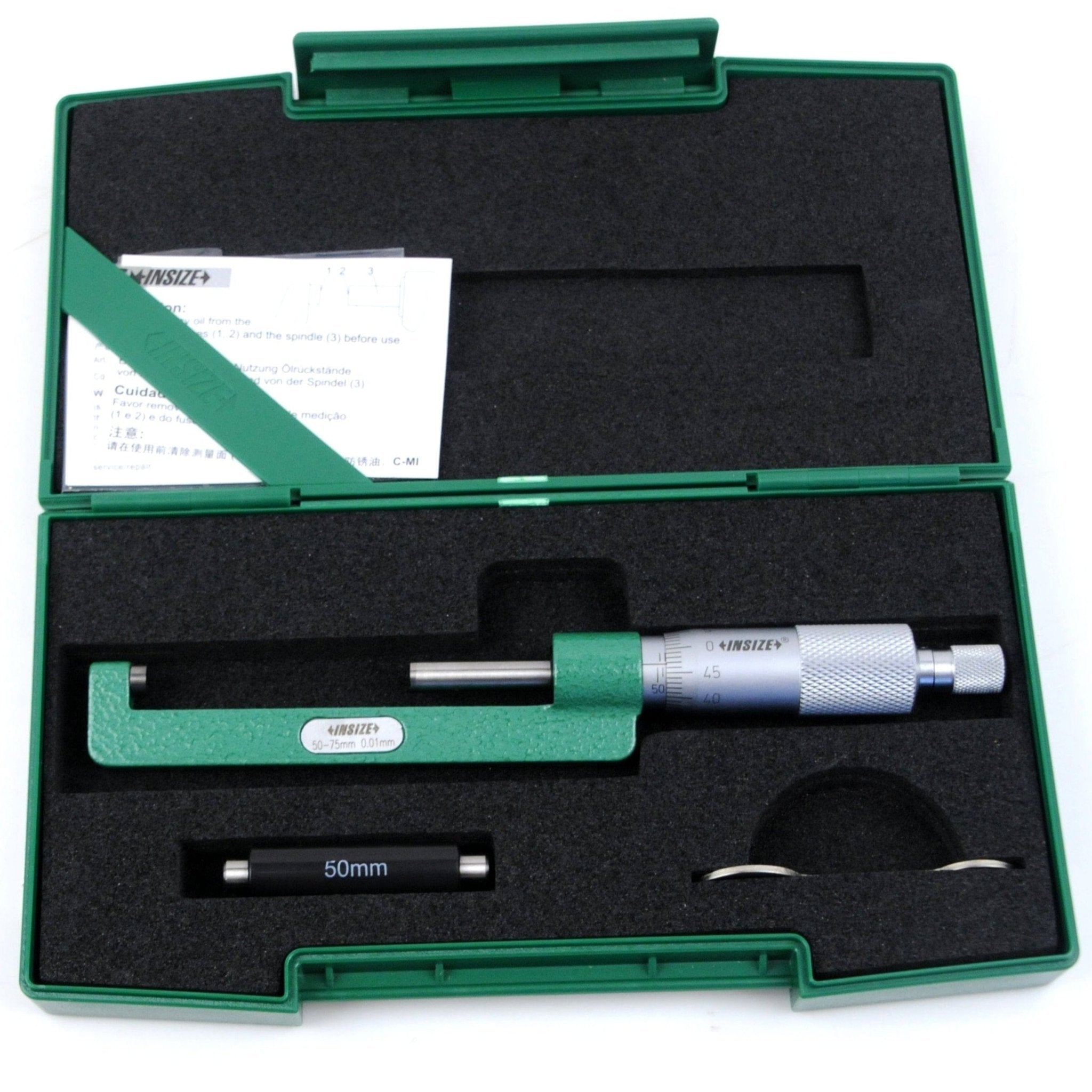 Insize Hub Micrometer 50-75mm Range Series 3292-75 - Twin Eagle Imports