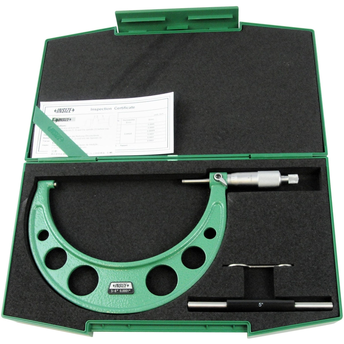 Insize Imperial Outside Micrometer 5-6" Range Series 3203-6A - Twin Eagle Imports