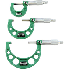 Insize Imperial Outside Micrometer Set 0-3" Range Series 3203-33A - Twin Eagle Imports