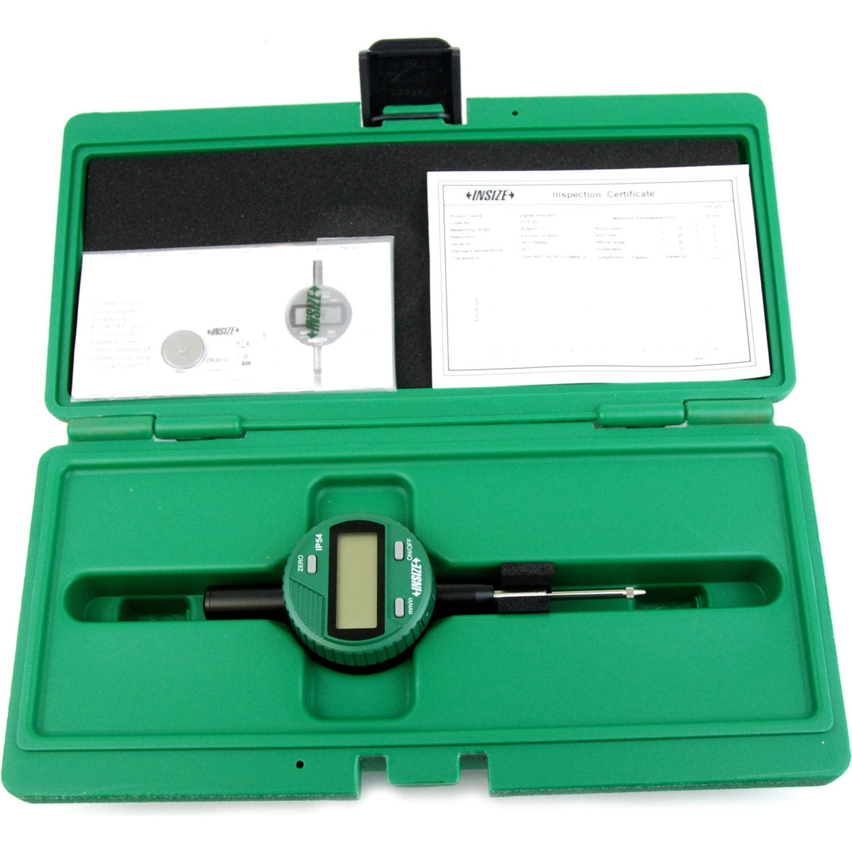 Insize IP54 Coolant Proof Digital Indicator 25.4mm / 1" Range Series 2115-25 - Twin Eagle Imports