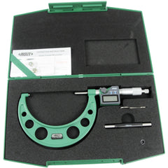 Insize IP65 Digital Outside Micrometer 100-125mm / 4-5" Range Series 3108-125A - Twin Eagle Imports