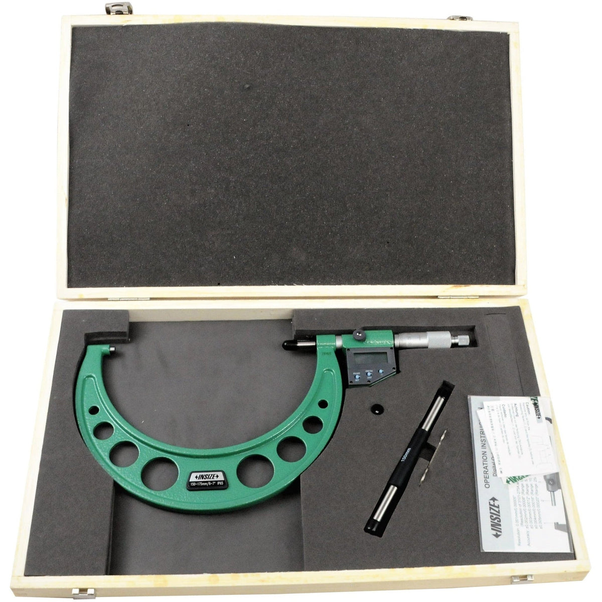 Insize IP65 Digital Outside Micrometer 150-175mm / 6-7" Range Series 3101-175A - Twin Eagle Imports