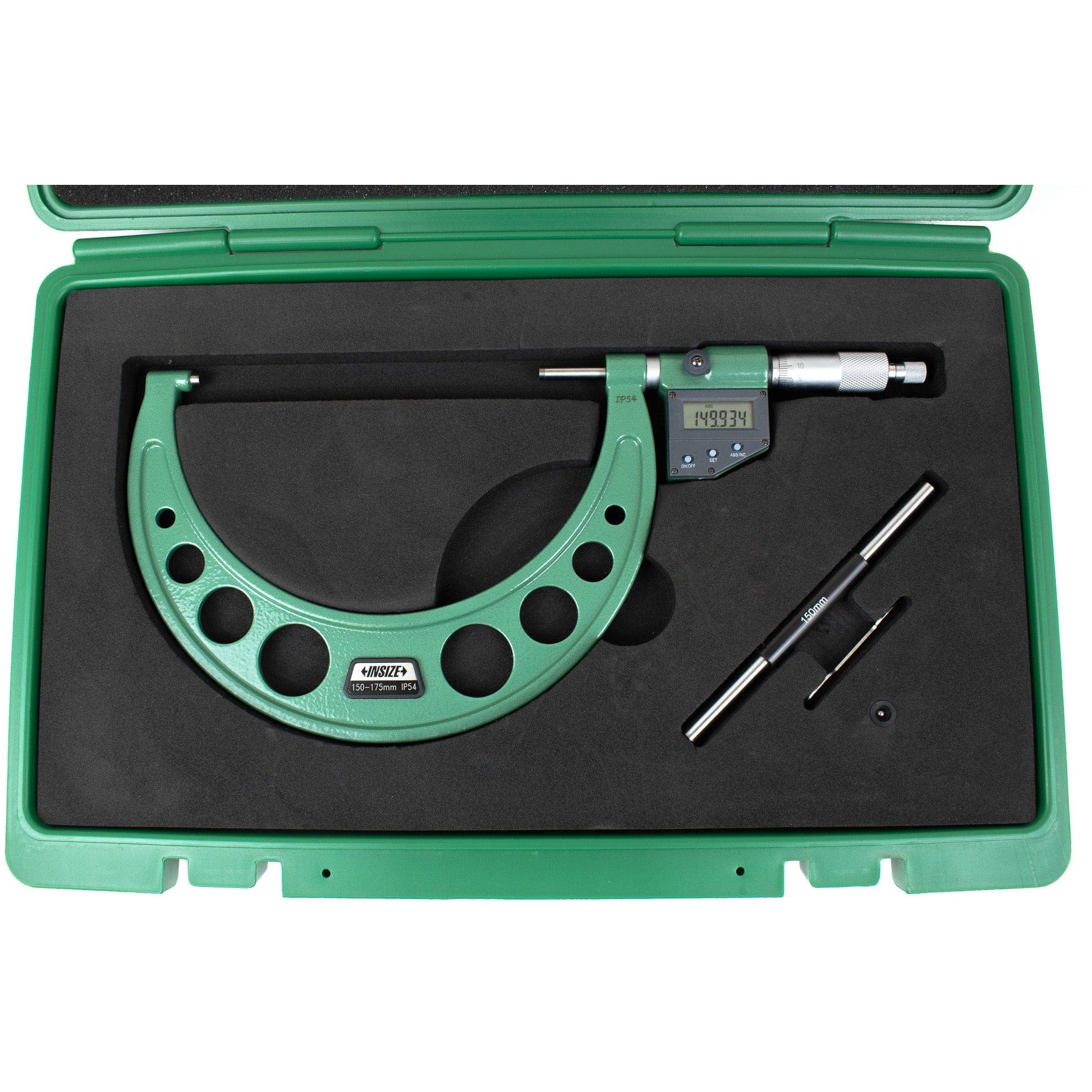 Insize IP65 Digital Outside Micrometer 150-175MM / 6-7"Range Series 3108-175A - Twin Eagle Imports