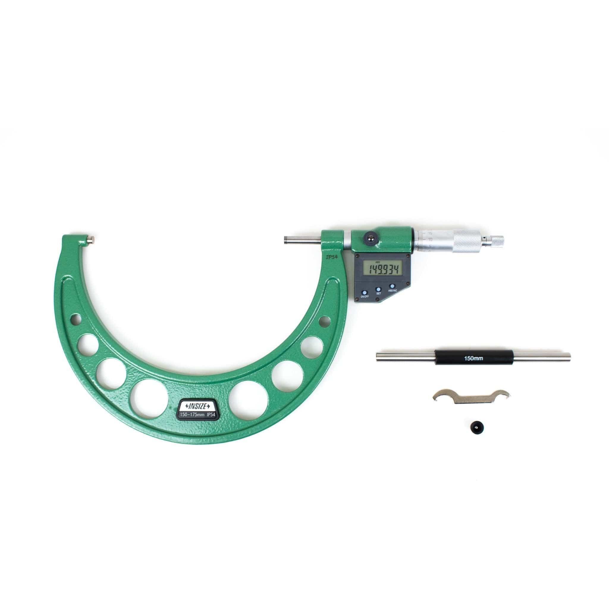 Insize IP65 Digital Outside Micrometer 150-175MM / 6-7"Range Series 3108-175A - Twin Eagle Imports