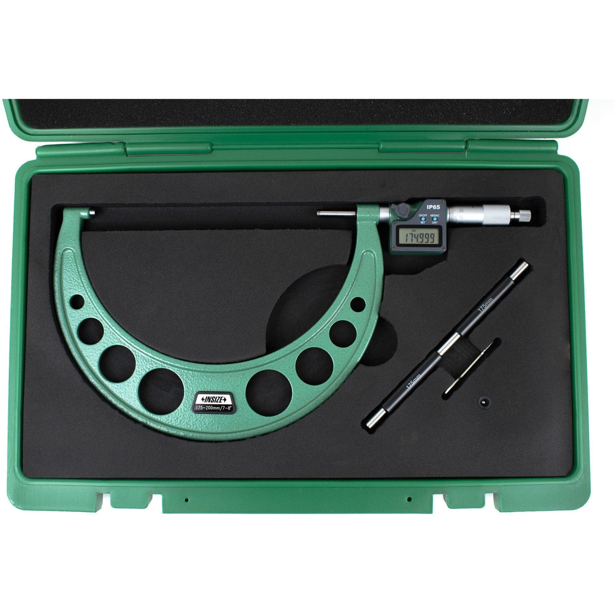 Insize IP65 Digital Outside Micrometer 175-200 MM/ 7-8" Range Series 3108-200A - Twin Eagle Imports