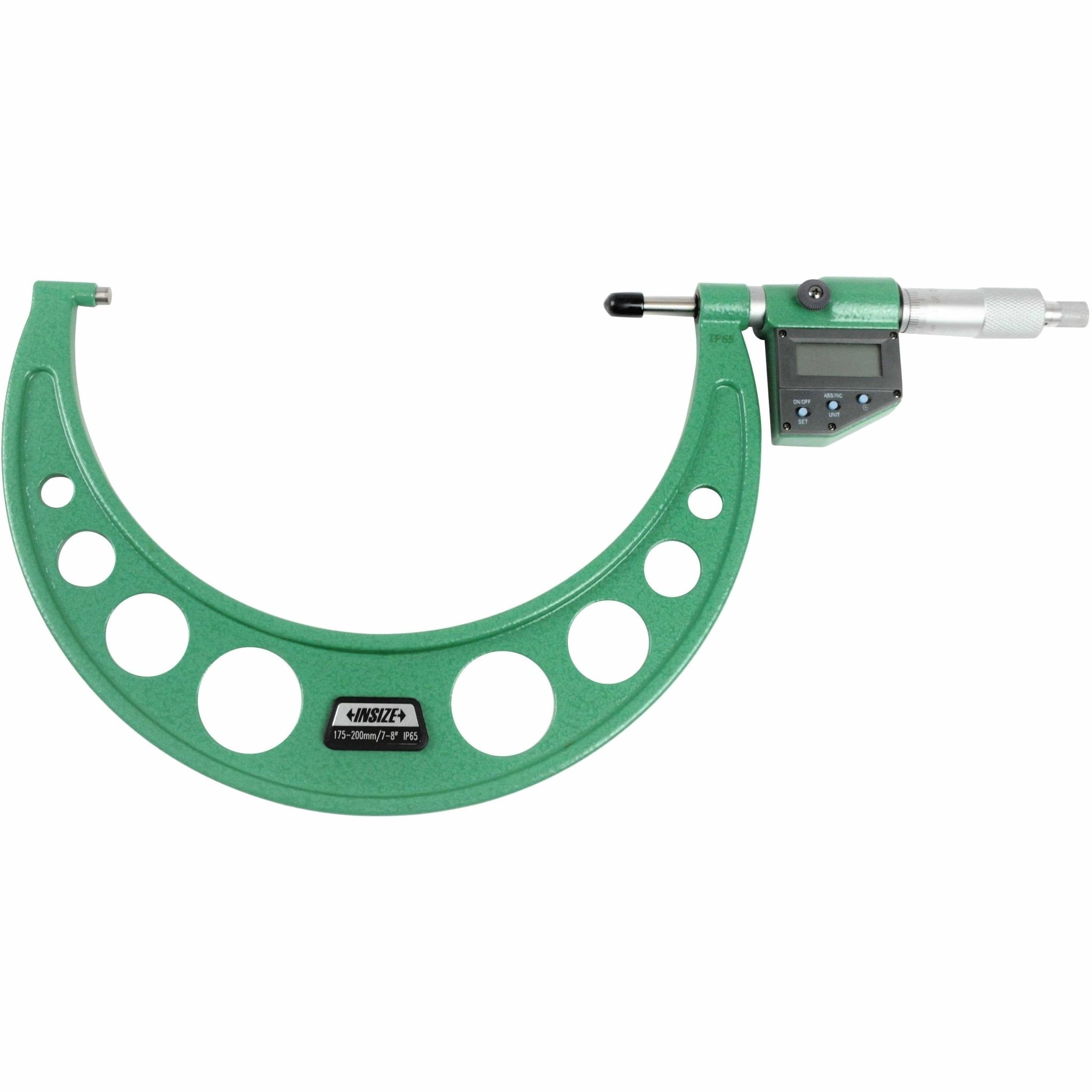 Insize IP65 Digital Outside Micrometer 175-200mm / 7-8 Range Series 3101-200A - Twin Eagle Imports