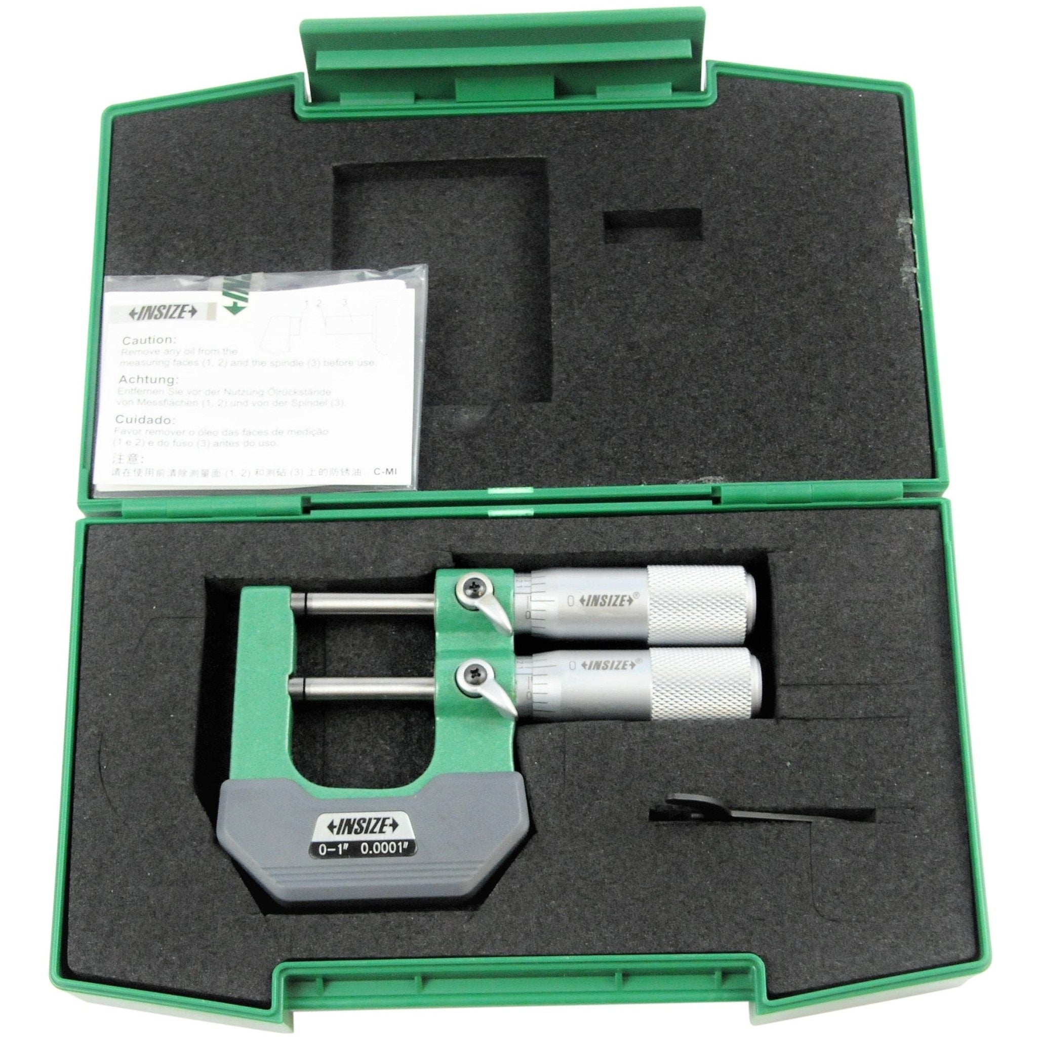 Insize Limit Micrometer 0-1" Range Series 3235-1 - Twin Eagle Imports