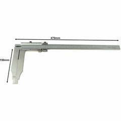 Insize Long Jaw Vernier Caliper 0-300mm/0-12" Range Series 1215-322 - Twin Eagle Imports