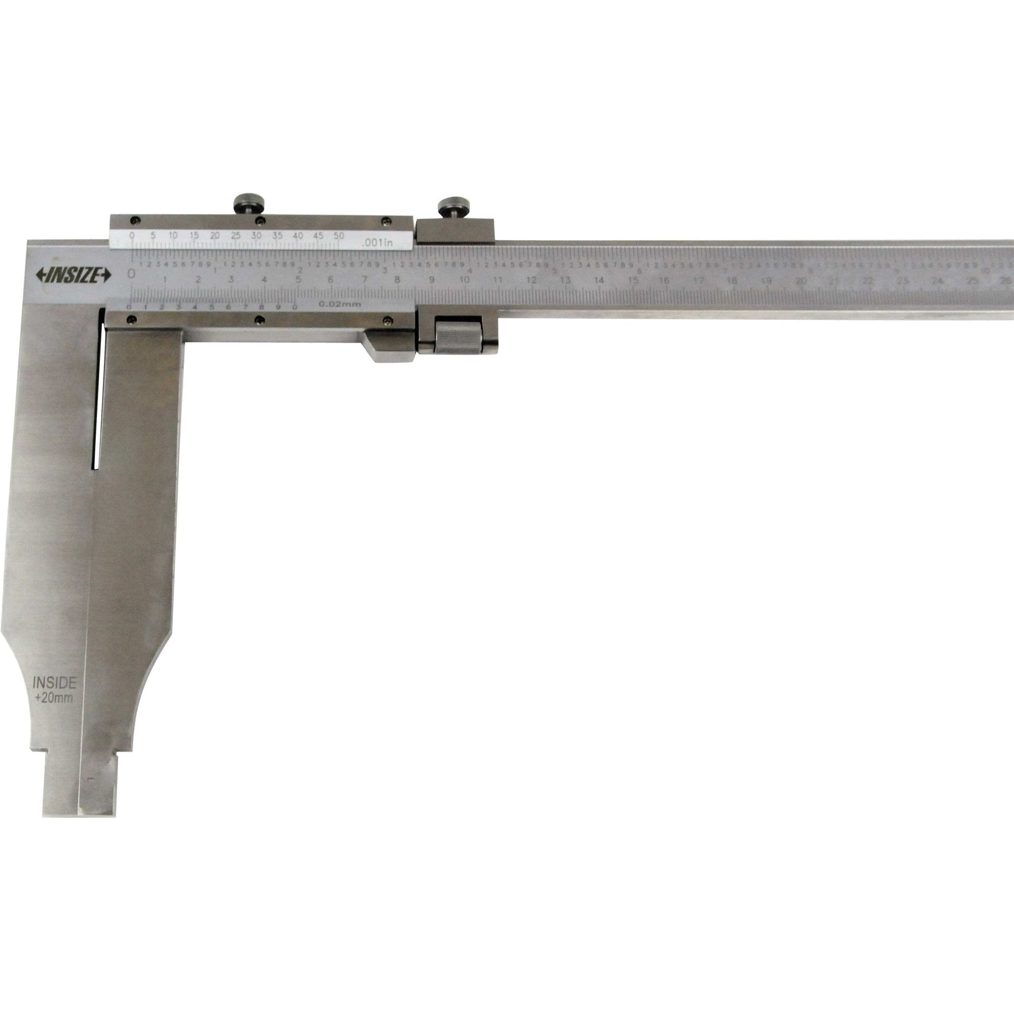 Insize Long Jaw Vernier Caliper 0-500mm/0-20" Range Series 1215-522 - Twin Eagle Imports