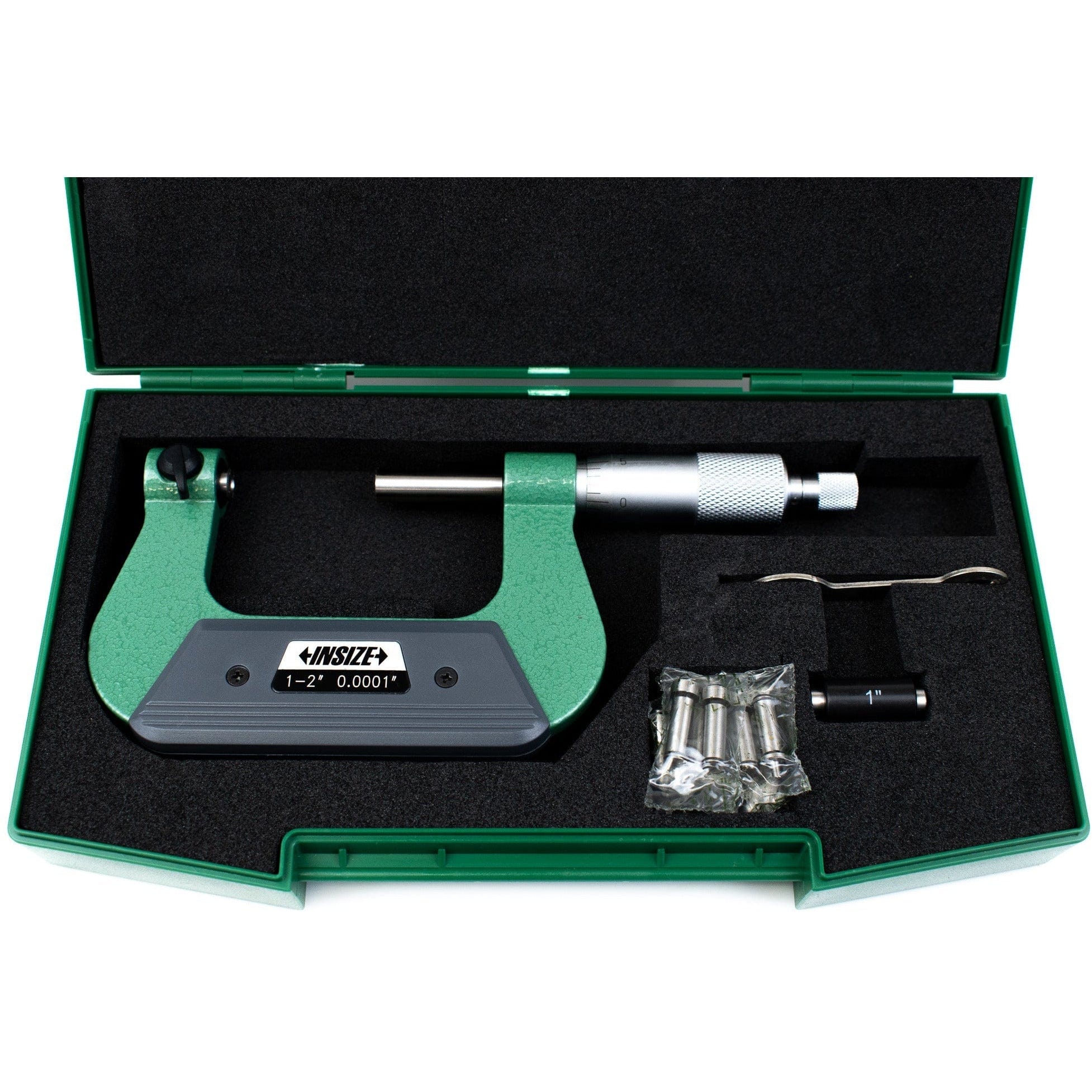 INSIZE MEASURING EQUIPMENT 1-2" Digital Non-rotating Spindle Micrometer - 3202-2