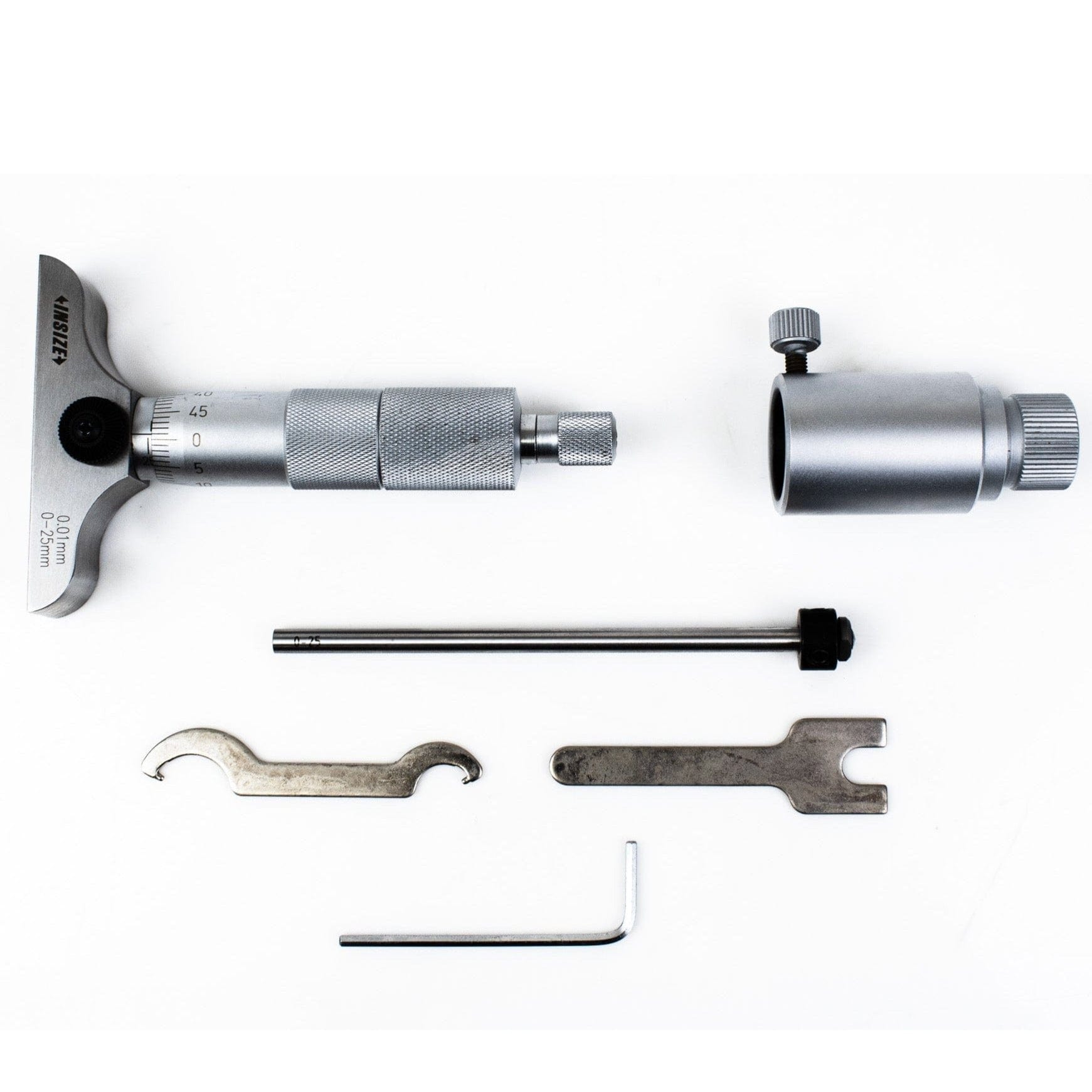 INSIZE Measuring Equipment Insize 1pc Metric Depth Micrometer 0-25mm Range Series 3241-B25