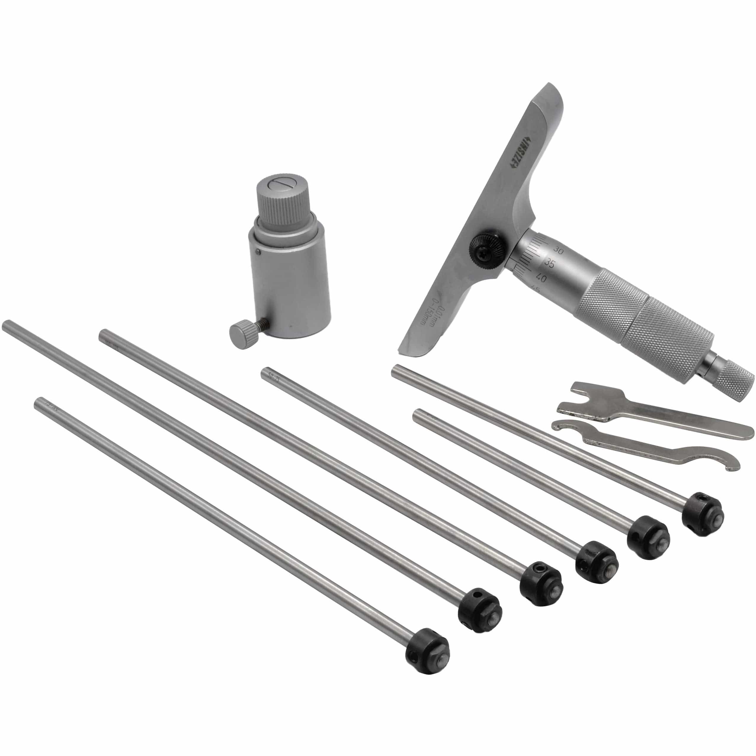 INSIZE Measuring Equipment Insize 6pc Metric Depth Micrometer 0-150mm Range Series 3241-150