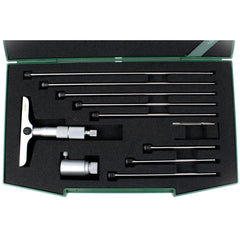 INSIZE Measuring Equipment Insize 8pc Imperial Depth Micrometer 0-8" Range Series 3241-8