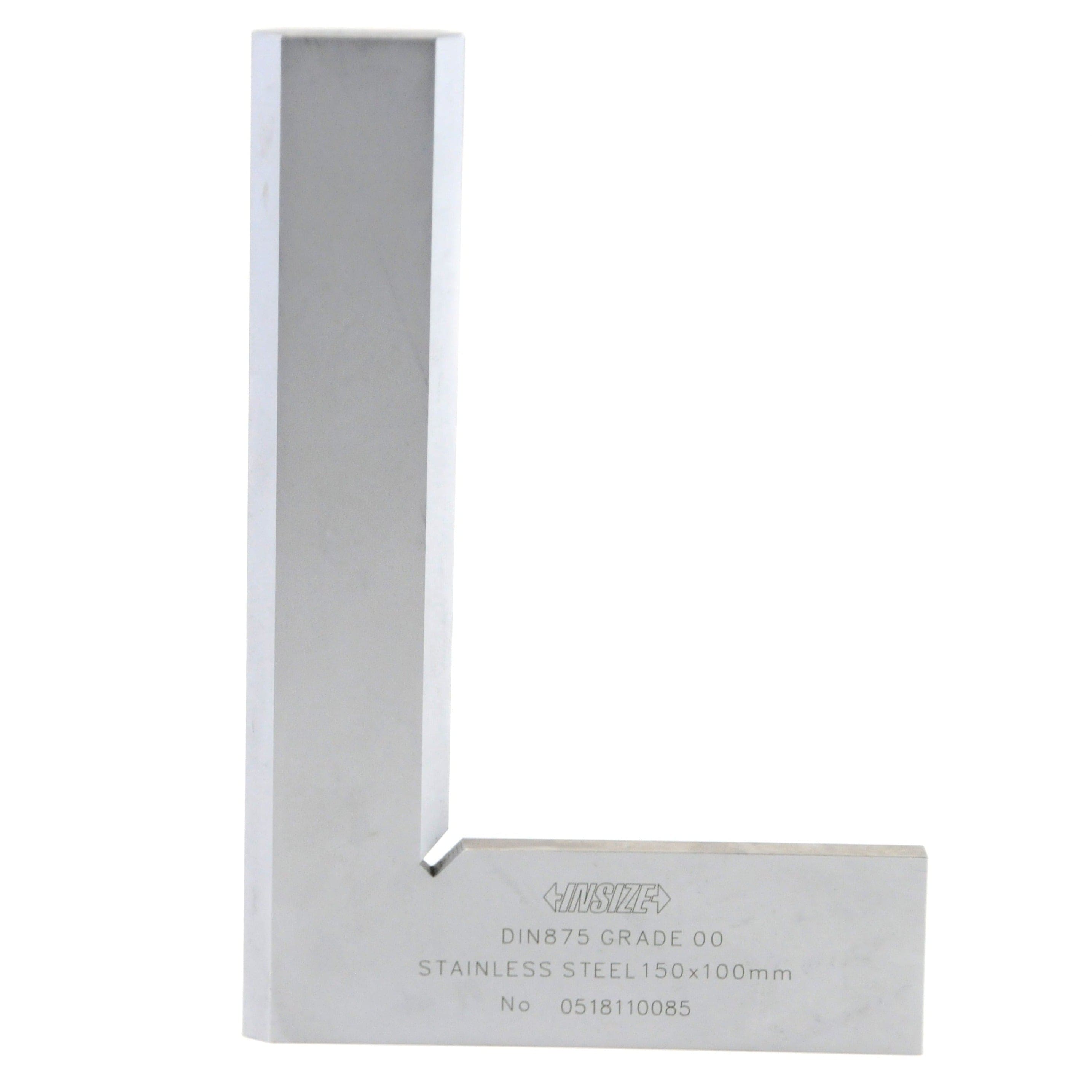 INSIZE Measuring Equipment Insize 90° Bevelled Edge Square 150x100mm Range Series 4790-0150