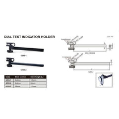 INSIZE MEASURING EQUIPMENT Insize Dial Test Indicator Holder Ø8 mm x 115 mm Series 6293-2