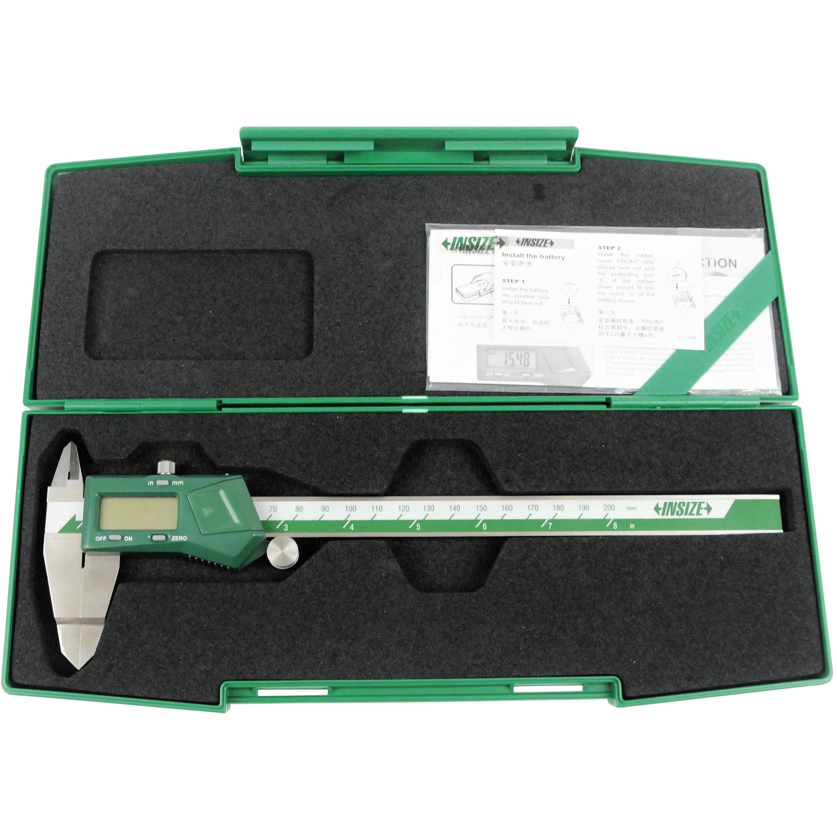INSIZE Measuring Equipment Insize Digital Blade Caliper 0-200mm / 0-8" Range Series 1188-200A