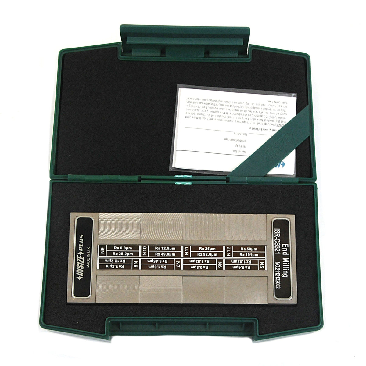 INSIZE Measuring Equipment Insize End Milling Surface Roughness Specimen 8pcs Set Series ISR-CS321