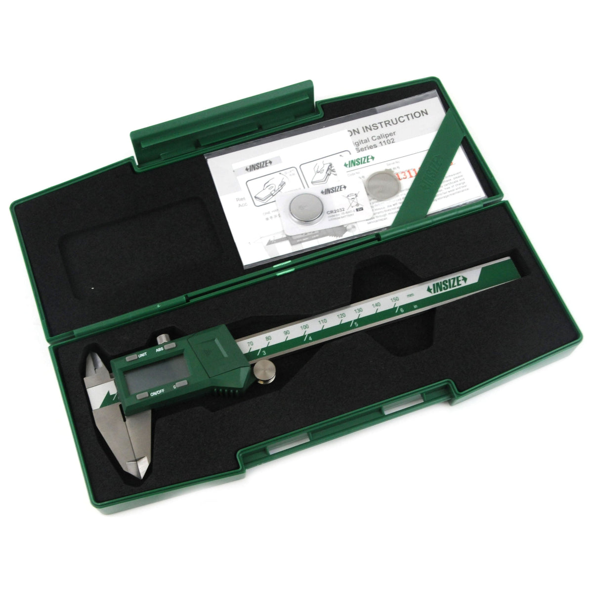 INSIZE Measuring Equipment INSIZE Fractional Digital Caliper  0-150mm / 0-6" Range Series 1102-150