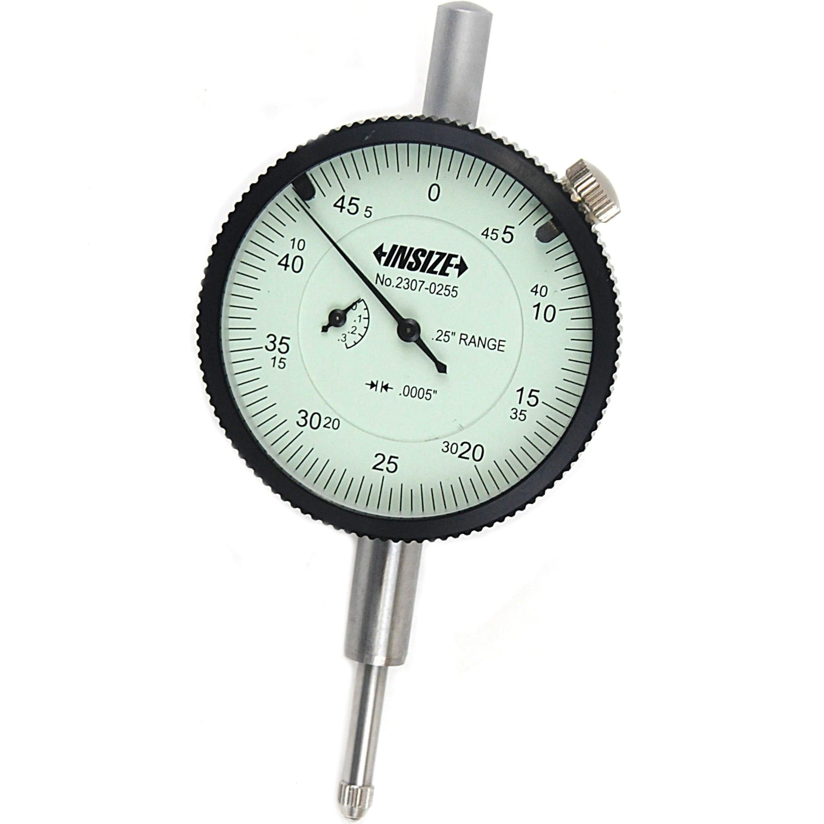 INSIZE Measuring Equipment Insize Imperial Lug Back Dial Indicator 0.25" Range Series 2307-0255