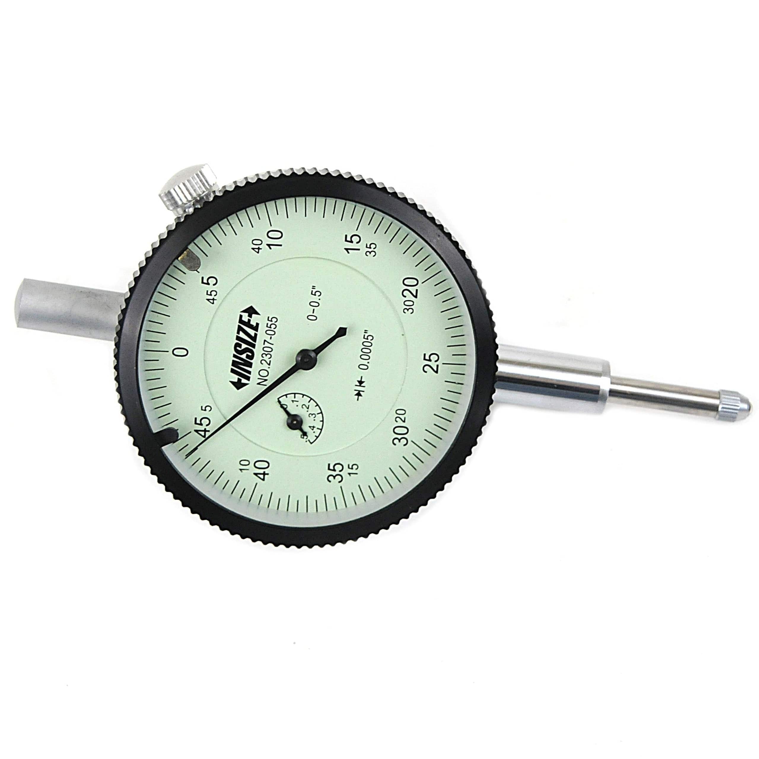 INSIZE Measuring Equipment Insize Imperial Lug Back Dial Indicator 0.5" Range Series 2307-055