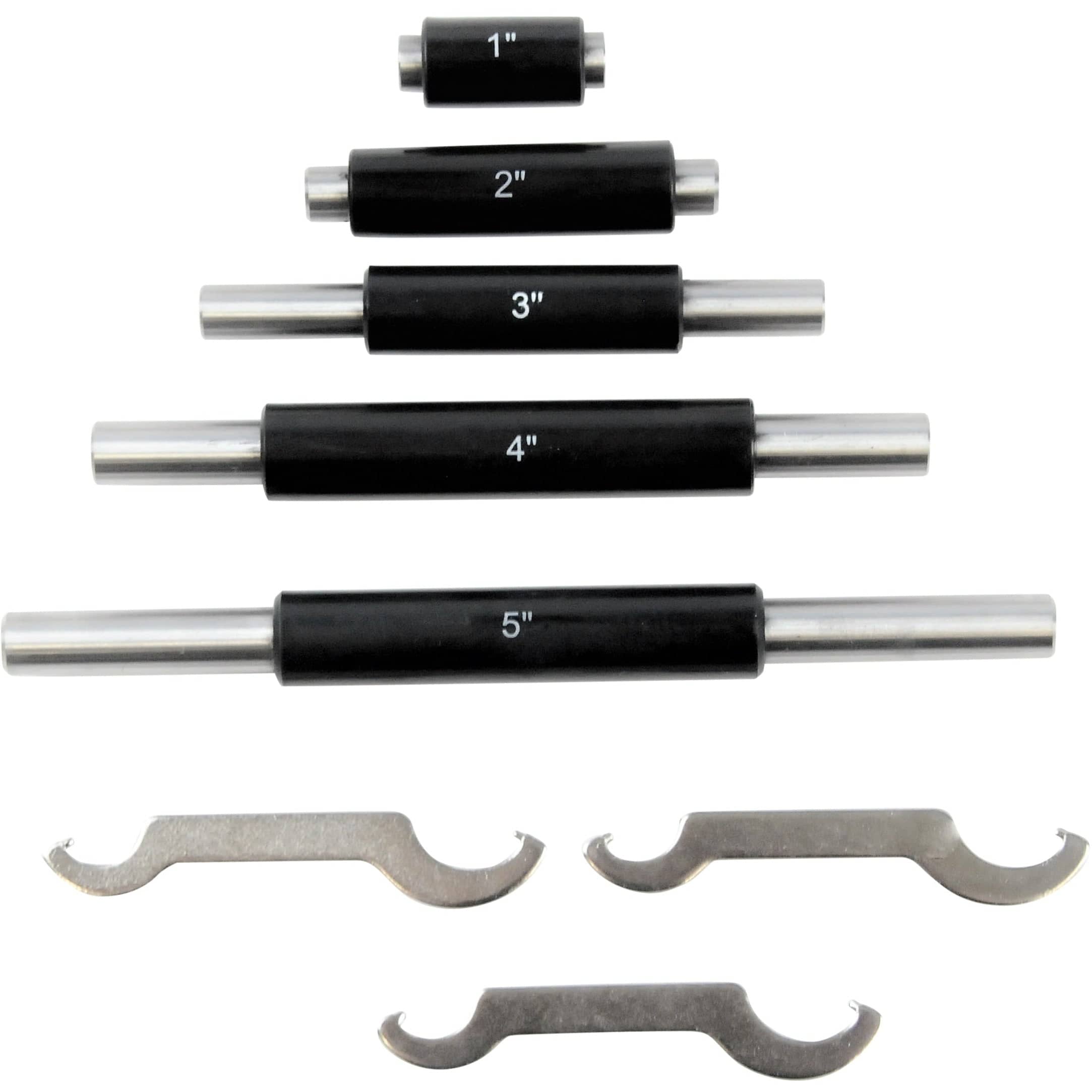 INSIZE Measuring Equipment Insize Imperial Outside Micrometer Set 0-6" Range Series 3203-66A