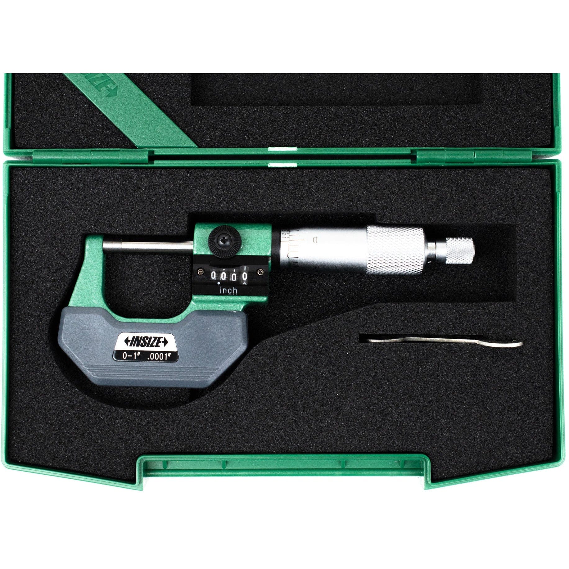 INSIZE Measuring Equipment Insize Imperial Outside Micrometer W/ Analog Counter 0-1" Range Series 3400-1