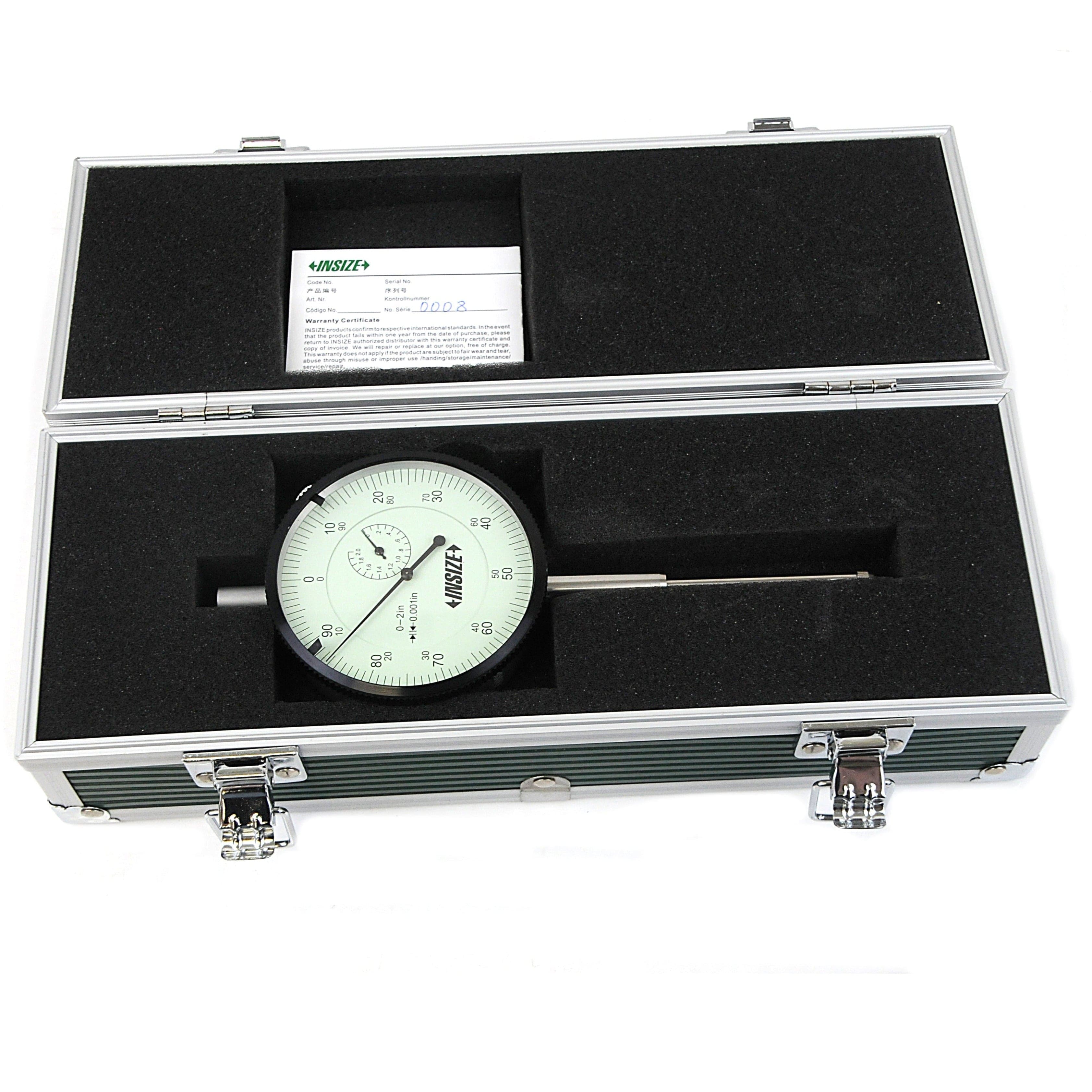 INSIZE Measuring Equipment Insize Large Face Dial Indicator Range Series 2312-2