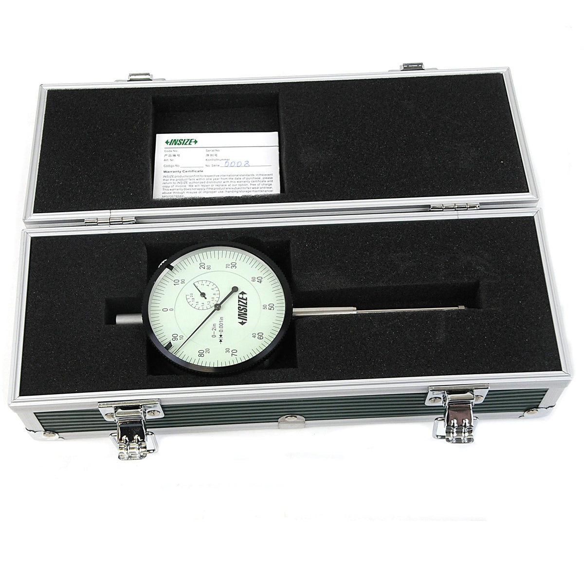 INSIZE Measuring Equipment Insize Large Face Dial Indicator Range Series 2312-2