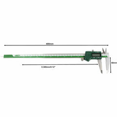 INSIZE Measuring Equipment Insize Left Hand Digital Caliper 0-300mm/0-12" Range Series 1130-300