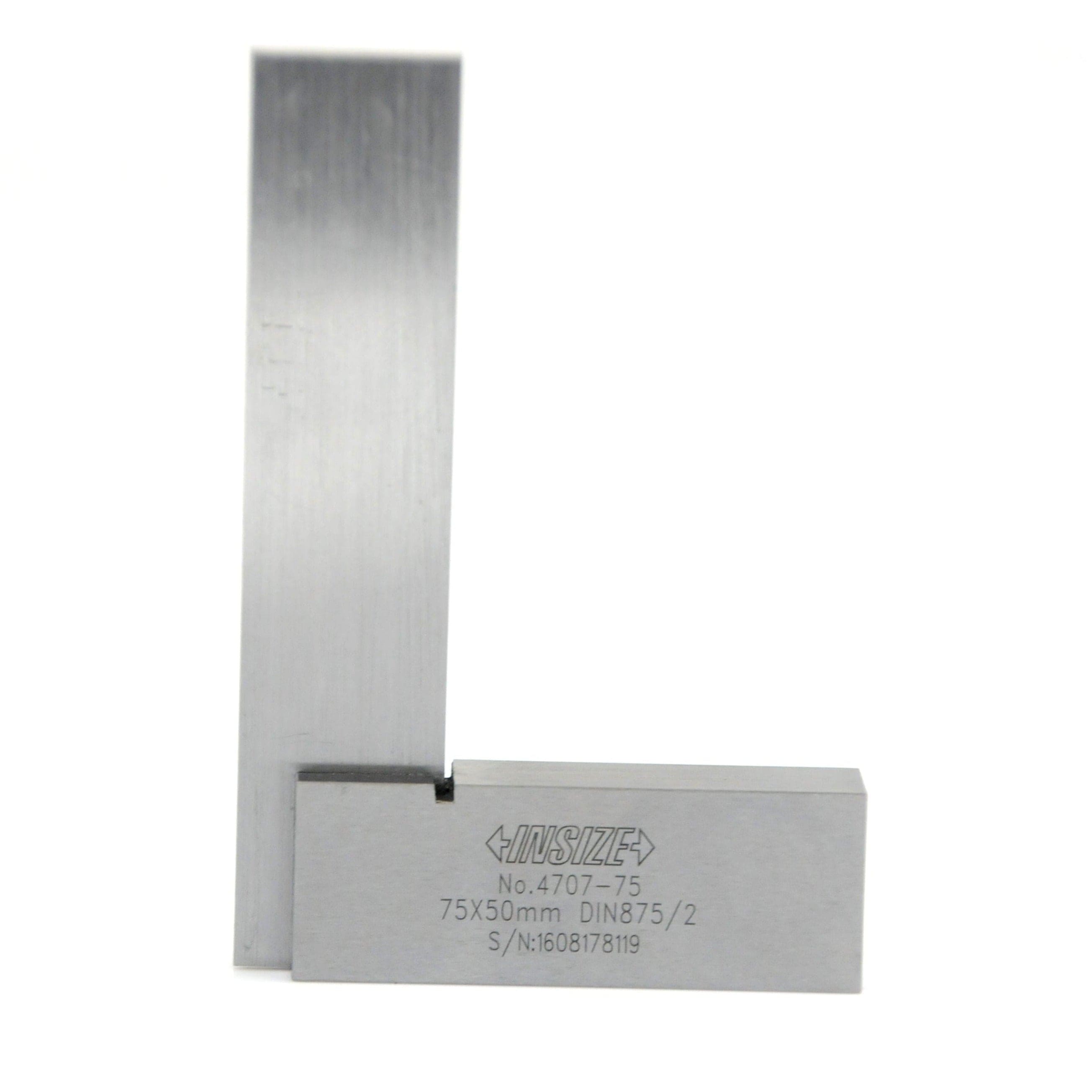 INSIZE Measuring Equipment Insize Machinist 90° Square Range 75x50mm Series 4707-75