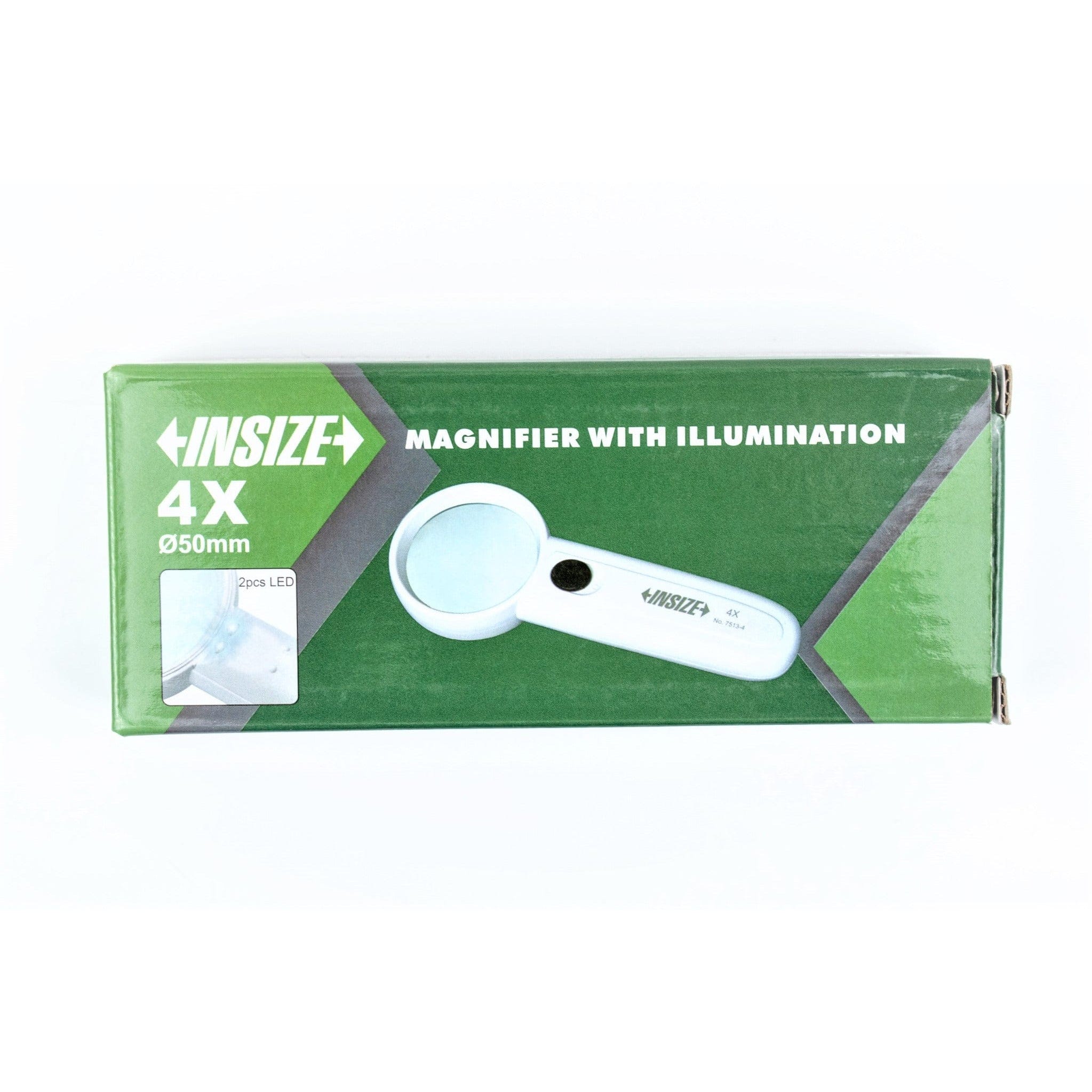 INSIZE Measuring Equipment Insize Magnifier w/ Illumination x4 Series 7513-4