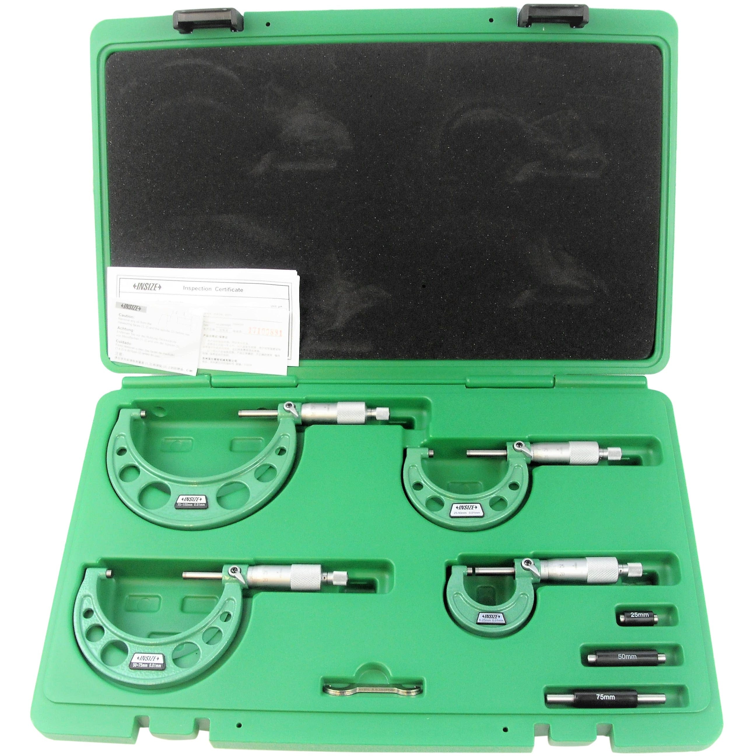 INSIZE Measuring Equipment Insize Metric Outside Micrometer Set 150-300mm Range Series 3203-3006A