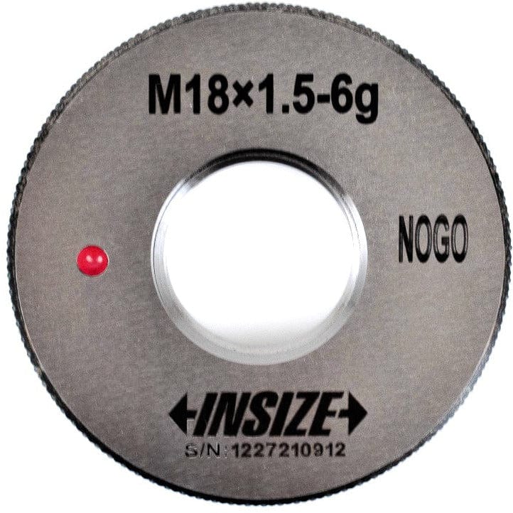 INSIZE Measuring Equipment Insize NOGO Thread Ring Gauge M18X1.5 Series 4129-18RN