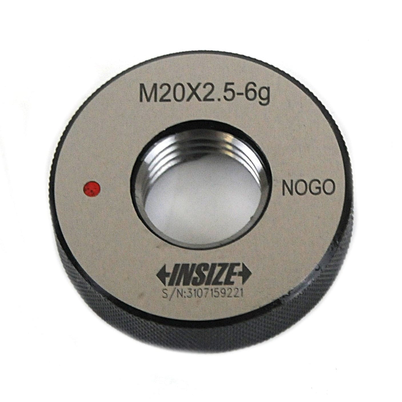 INSIZE Measuring Equipment Insize NOGO Thread Ring Gauge M20X2.5 Series 4120-20N