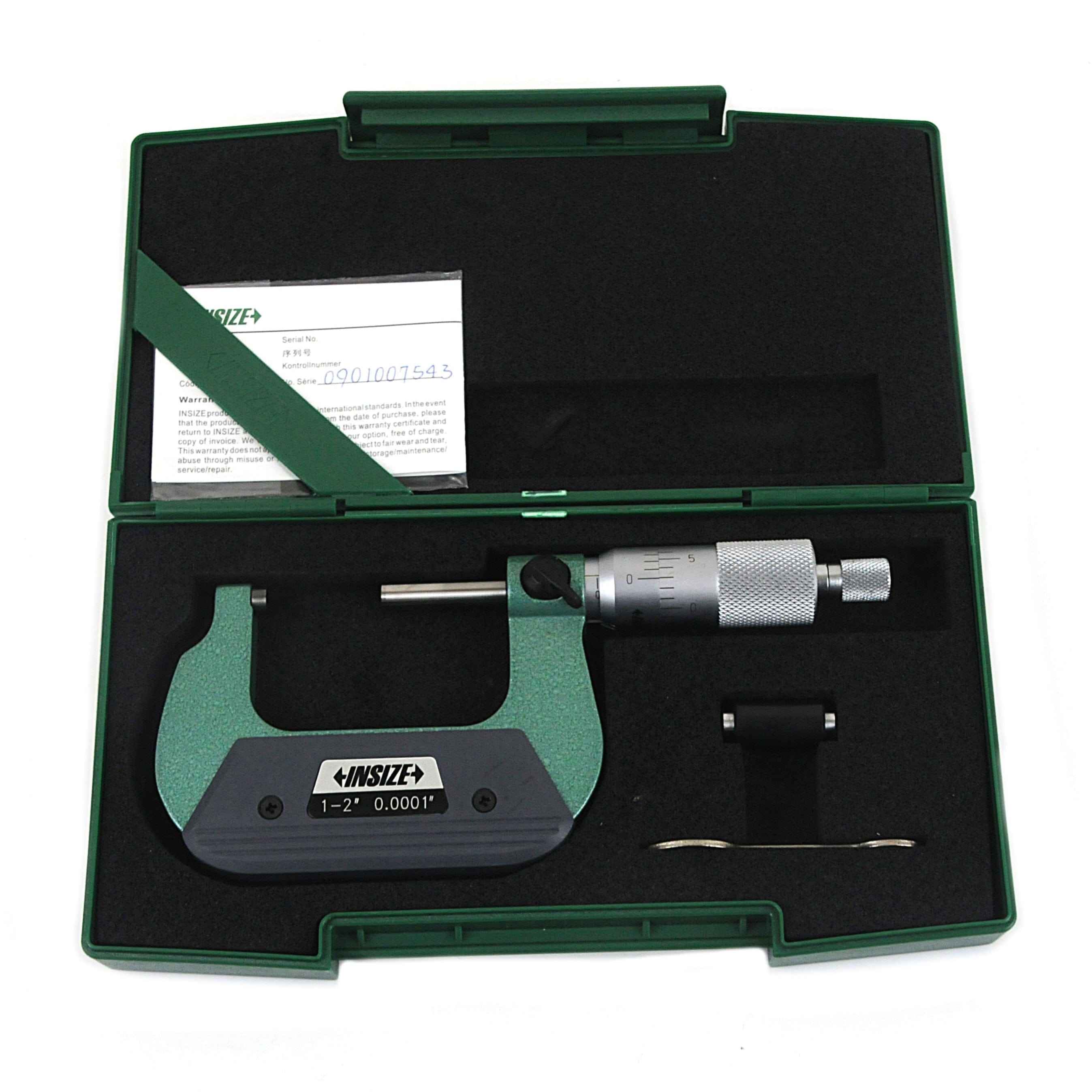 INSIZE Measuring Equipment Insize Outside Micrometer 1-2" Range Series 3207-2