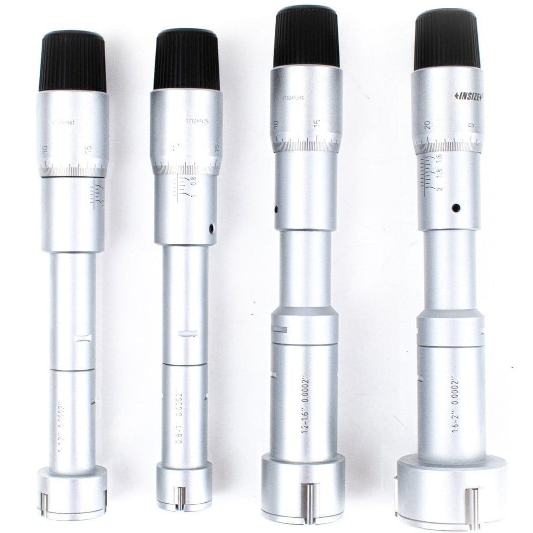 INSIZE Measuring Equipment Insize Three Point Internal Micrometer Set 0.8-2" Range Series 3227-E24